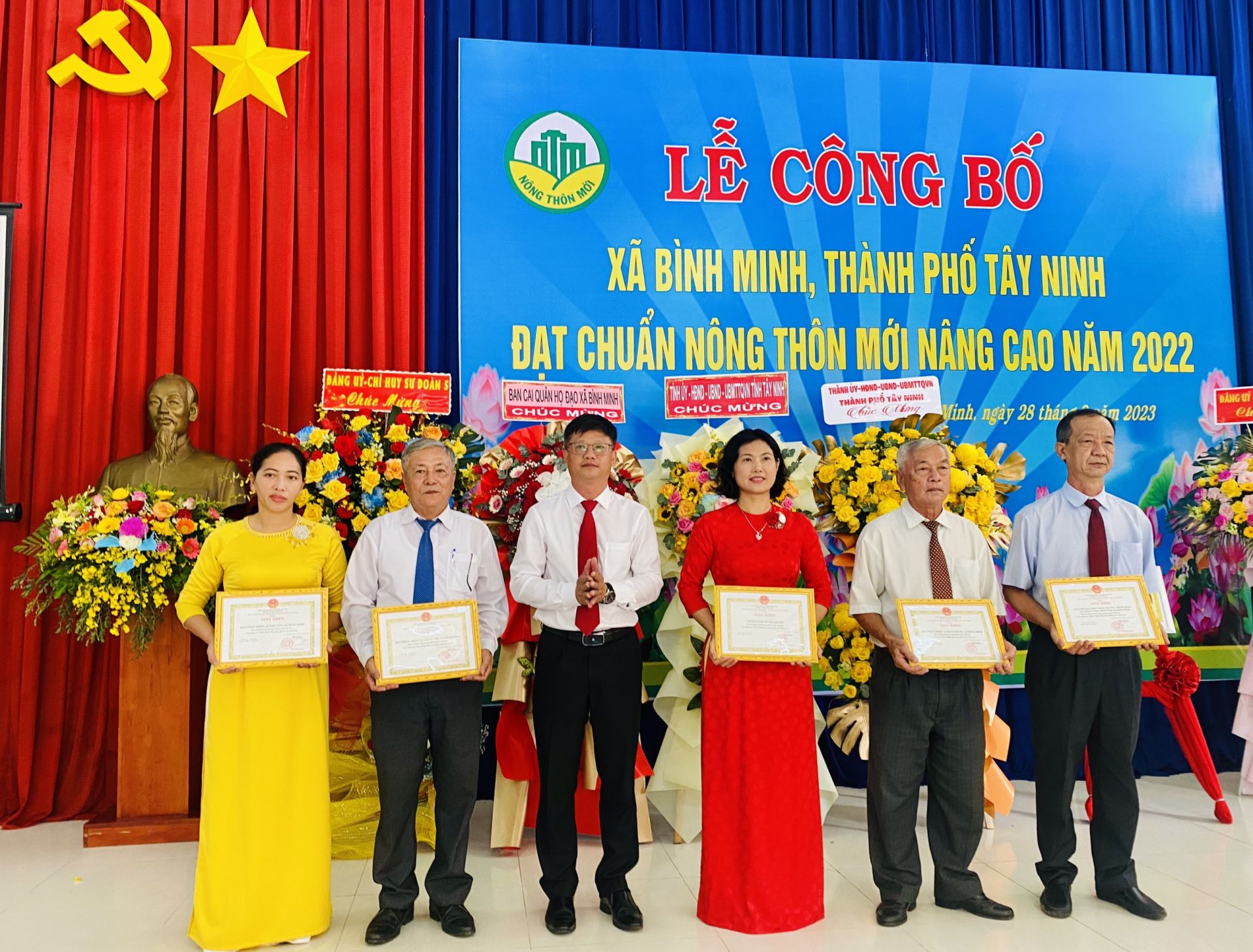 Xã Bình Minh, thành phố Tây Ninh đạt chuẩn nông thôn mới nâng cao năm 2022