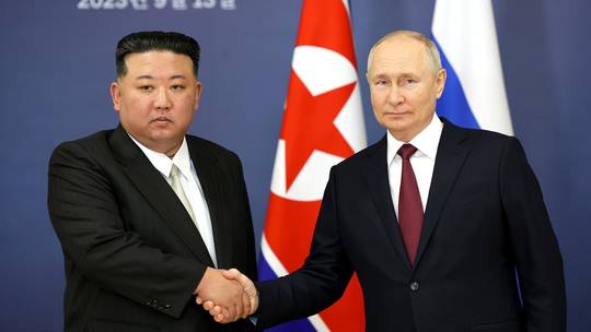 Những điểm nổi bật trong cuộc hội đàm giữa Tổng thống Putin và Chủ tịch Kim Jong-un Chú thích ảnh