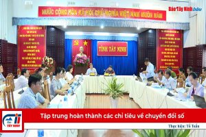 Tập trung hoàn thành các chỉ tiêu về chuyển đổi số