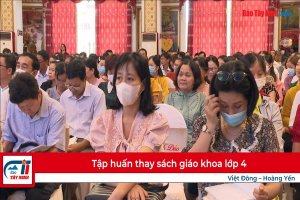 Tập huấn thay sách giáo khoa lớp 4