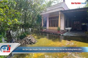 Xã Tân Lập, huyện Tân Biên: Sẽ sớm đầu tư dự án hệ thống kênh tiêu