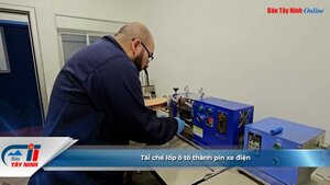 Tái chế lốp ô tô thành pin xe điện